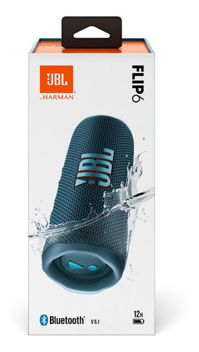 Parlante Portatil Jbl Flip 6 Bluetooth Azul Tranza