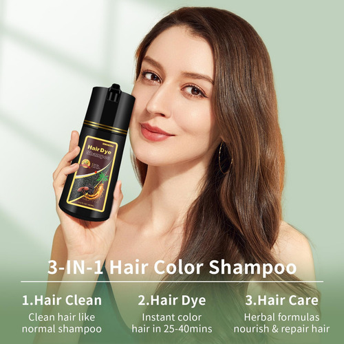Champú Colorante Para El Cabello Tyayw Silver Gray, 500 Ml,