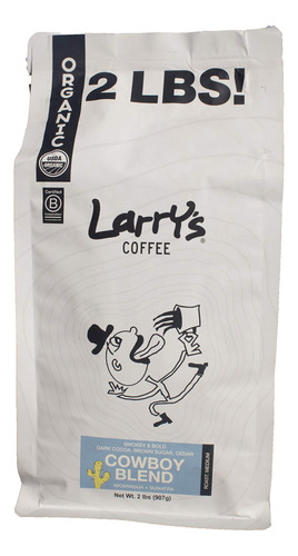 Larry's Coffee Mezcla De Vaquero - Frijoles Enteros 2 Libras