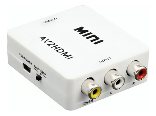 Convertidor Av-hdmi, Con Audio, Rca Audio Y Video A Hdmi. 