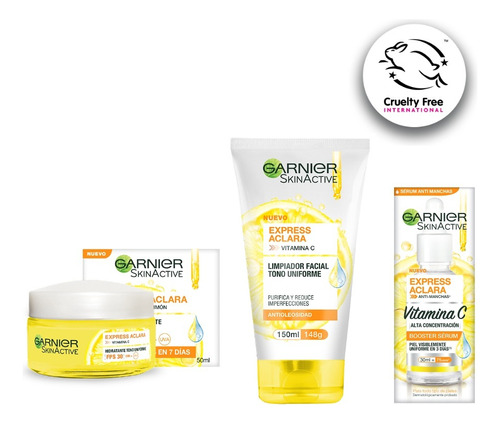 Rutina Comp. Antimanchas Express Aclara Garnier Skin Active