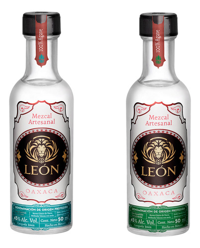 Mezcal Artesanal Premium León Set Pack Full Cata 8 Agaves