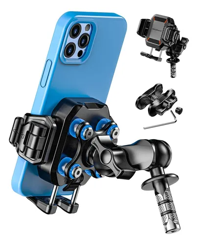Soporte Teléfono Motocicleta Antivibración Y Antirrobo