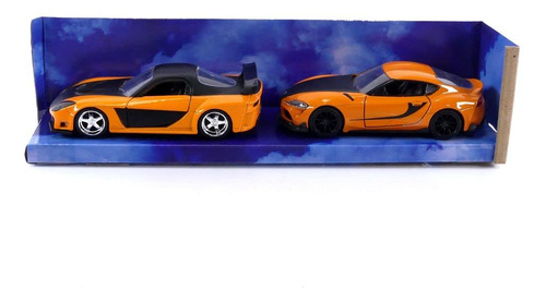 Fast & Furious 1:32 Hans Mazda Rx-7 Y Toyota Gr Supra - Paq.