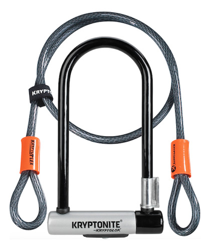 Candado Kryptonite New U Kryptolok Std C/cable Nivel 6 Gris