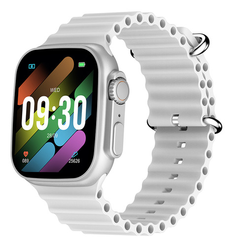 Relógio Smartwatch Zwear Zl65 Chamadas Bt Cinza/branco