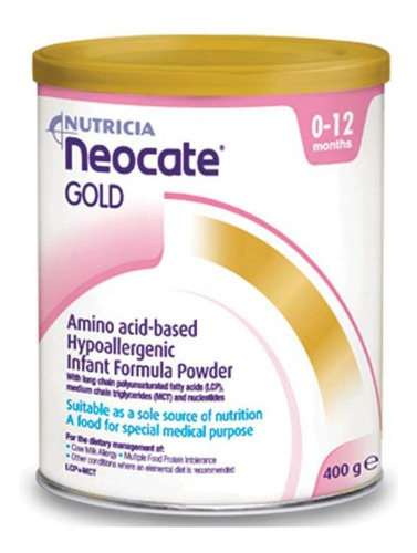 Imagen 1 de 1 de Leche de fórmula en polvo Nutricia Neocate Gold  en lata  de 400g - 0  a 12 meses