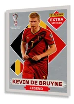 Comprar Copa 2022 Figurinha Lendaria Extra Sticker Panini Prata Rara Kevin de Bruyne Personagem FIGURINHA EXTRA LEGEND STICKER PRATA