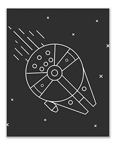 Star Wars Estampas Minimalistas Conjunto De Ocho Iconic De