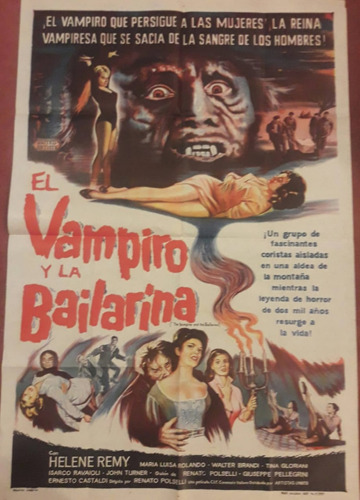 Afiche Original- El Vampiro Y La Bailarina- Helen  Remy