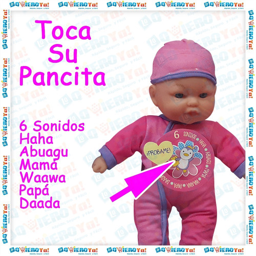 Imagen 5 de 7 de Muñeca Bebe Bebote Poppi Mis Primeras Comiditas Acc + Sonido