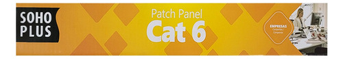 Patch Panel 24 Portas Cat6 Furukawa Sohoplus C/guia Traseira