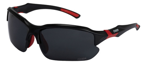 Óculos De Sol Oxer Com Proteção Solar Polarizado Flut Ktax19 Cor Preto/Vermelho
