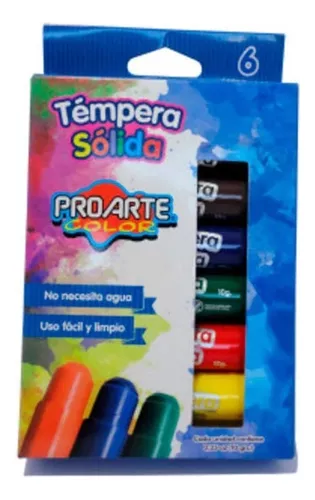 Tempera sólida 6 colores – Tienda Umatu