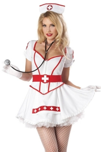 Disfraz De Enfermera Sexy Para Mujer Talla: Xl Halloween