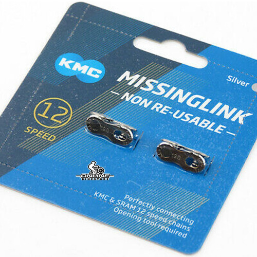 Kit Conectores Cadena Kmc Missinglink 12v Silver Shimano Sra