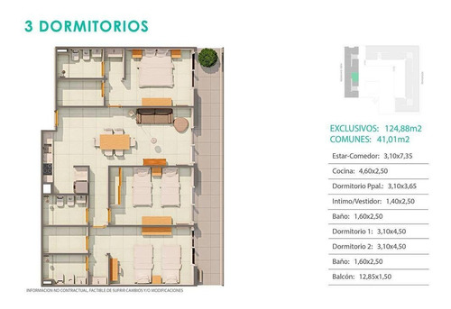 Imagen 10 de 11 de Único Golf, Departamentos De 1, 2 Y 3 Dormitorios Con Amenities