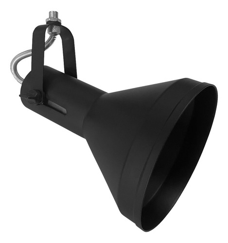 Spot P/ Lâmpada Led Par38 Direcionável Trilho Perfilado E27 Estrutura Preto 110v/220v
