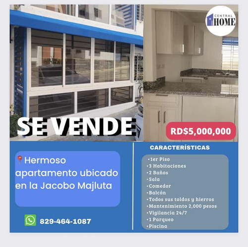 Se Vende Hermoso Apartamento En La Jacobo Majluta