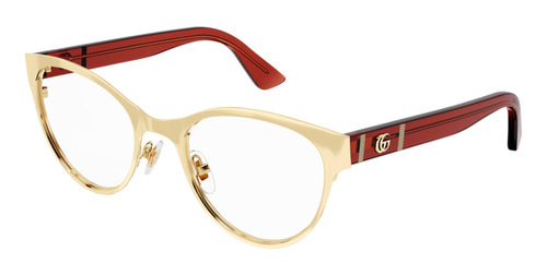 Lentes Ópticos Dorado Gucci Gg1114o003