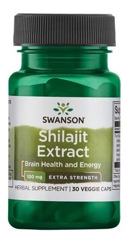 Extracto de Swanson Shilajit Extra Strength 100 mg - 30 cápsulas