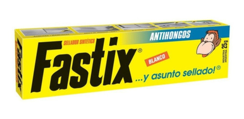 Adhesivo Pegamento Fastix Antihongos 25grs Blanco Multiuso