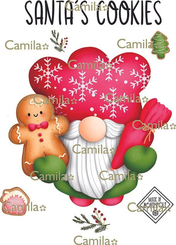 Imagen 1 de 1 de Camila Navidad -los Roberto´s Navidad Santa´s Cookiesa4 D265