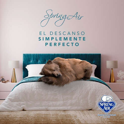 Colchón Queen Size Spring Air Carmín + Box Sp