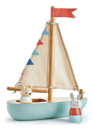 Tender Leaf Toys - Sailaway Boat - Juego Educativo De Barco