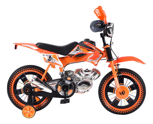 Bicicleta Entrenadora Niños Aeiou Baj-15005 R16 Motocross
