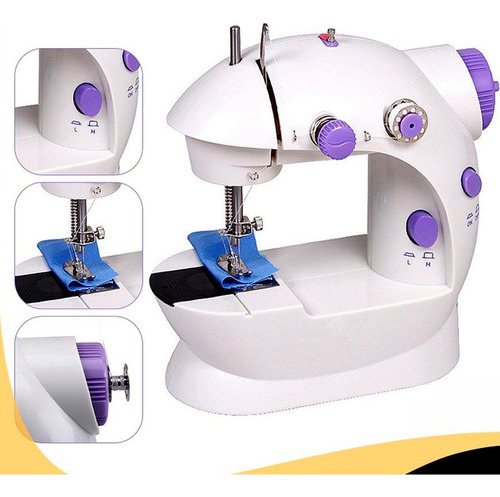 Mini Máquina Costura Reta Tutto Home Portátil Mcp-100