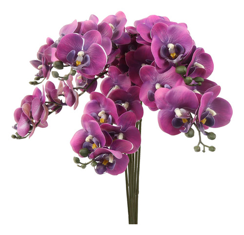 Sdeerit Flor Artificial Orquidea Phalaenopsis Morada 24  6