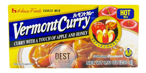 Tempero Curry Amakushi Picante Nível Forte Vermont 230g