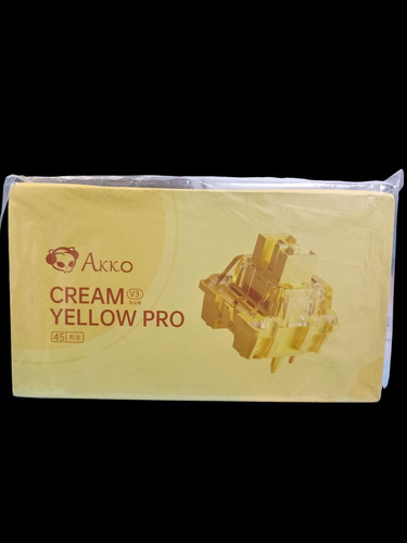 Switch Teclado Akko Cream Yellow Pro V3 2uni 45pcs C/u (Reacondicionado)