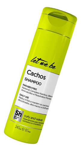 Shampoo Cachos Para Cabelos Cacheados Let Me Be 240ml