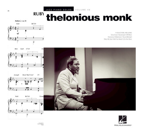 Partitura Piano Thelonious Monk Digital Oficial Volume 49
