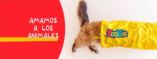 Imagen 2 de 10 de Túnel Para Gatos Plegable Huron Conejos Zootec Entrenamiento