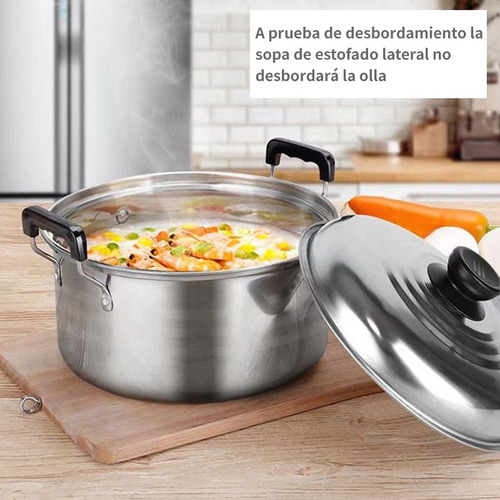 Juego De Ollas Gruesas De Cinco Piezas Con Bandeja Para Coci