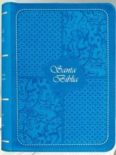 Biblia Bolsillo Rvr1960 Imitación Piel Azul C/cierre, Envío