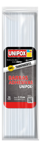 Barra De Silicona Unipox 1,12 X 30cm Flowpack X 10 Uni