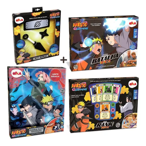 Kit Pai Mãe e Filho Naruto - 3 peças