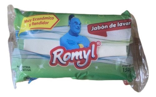 Jabon Blanco En Pan Para Lavar Ropa 200 Grs Romyl