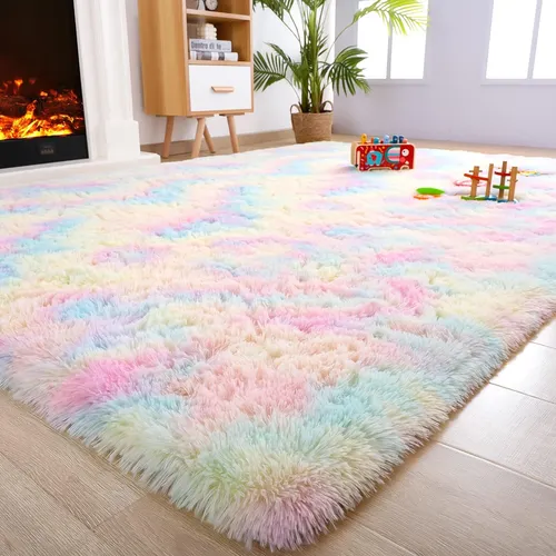 Alfombra Noahas, Diseño De Arcoíris, 1,22m X 1,83m