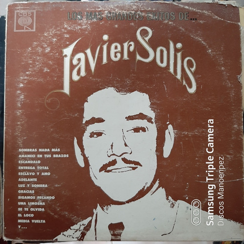 Vinilo Javier Solis Los Mas Grandes Exitos De Ww M5