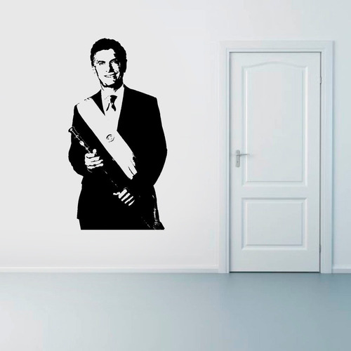 Vinilo Decorativo Autoadhesivo - Presidente Macri 58x120 Cm