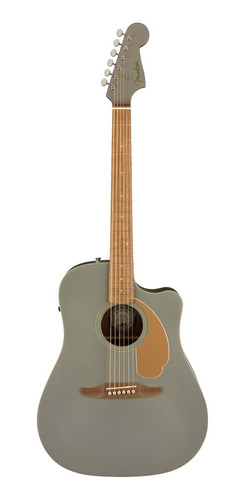 Imagen 1 de 5 de Guitarra electroacústica Fender  California Redondo Player slate satin
