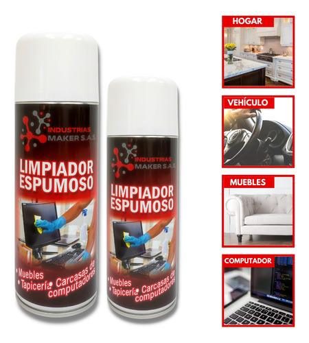 Limpiador Espumoso Para Carcasas De Computadores 