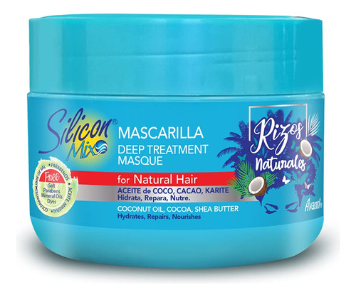 Silicon Mix Rizos Natural Hair Mask 7.94 Oz - Mascarilla Hi.