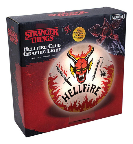 Luz De Montaje Hellfire Club Logo Stranger Things Color De La Estructura Color De La Pantalla