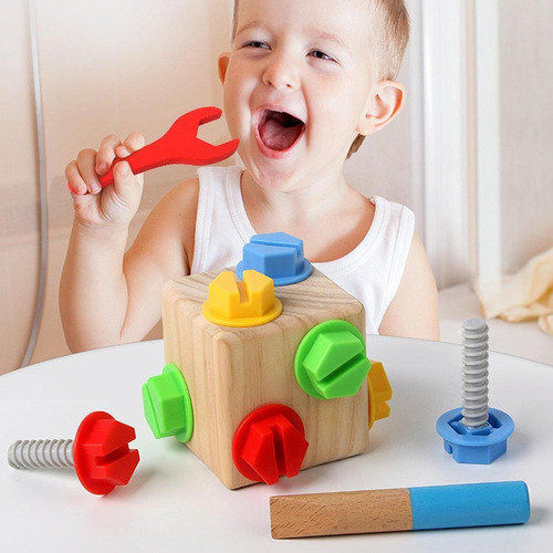 Nuevo Juego De Herramientas De Madera Diy Tuerca Ensamblaje